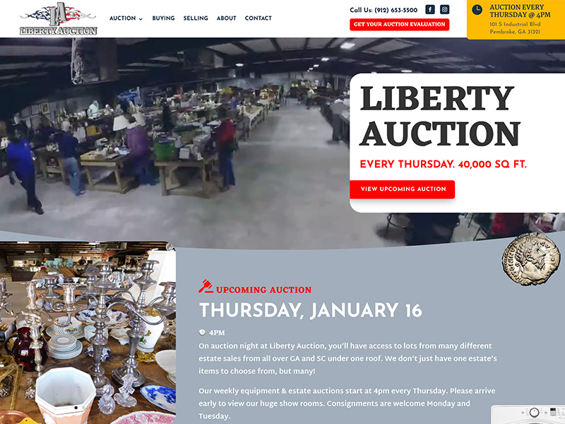 Auction Website Design | TradeBark Savannah GA
